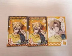 伏見ガク にじさんじ 三ミ一体 チェキ風カード ×3