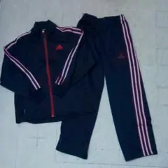 <新品>adidas アディダス ジャージ 上下 ネイビー サイズ140③