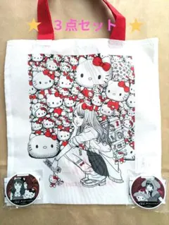 伊藤潤二　トートバッグ　ミラー　３点セット　サンリオ　ガチャ　鏡　バッグ