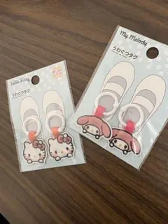 ハローキティ・マイメロディ靴のマークタグセット