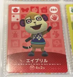 どうぶつの森　amiiboカード　エイプリル