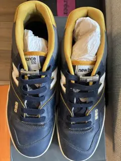 New Balance 550 ネイビー/イエロー スニーカー