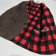 美品【 ジャーナルスタンダード 】✦ リバーシブル テーラードジャケット 赤 茶