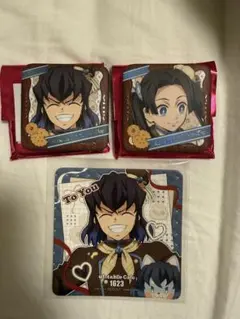 鬼滅の刃バレンタイン＆ホワイトデー2026 缶バッジ コースター伊之助 アオイ