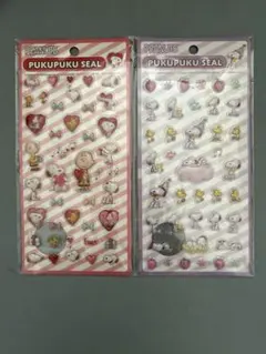 PEANUTS スヌーピー　ぷくぷくシール　立体シール　２枚セット