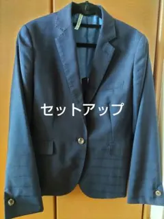 ORIHICA　オリヒカ　スーツセットアップ　レディース　９号　ネイビーチェック