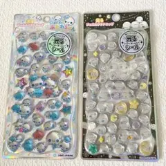 新品 光る ジュエルプチドロップステッカー ぽんぽんシマエナガ あわわちゃん