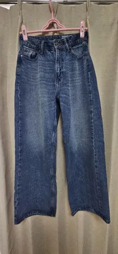 AMERICAN HOLIC ブルーデニム ワイドレッグパンツ M