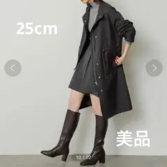 美品◆ SENSE OF PLACE ヒールロングブーツ サイドジップ ブラウン