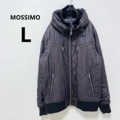 MOSSIMO ダークグレー キルティングダウンジャケット L US古着 y2k
