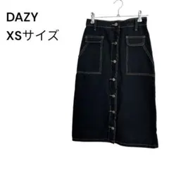 DAZY デイジー　デニムスカート　ブラック　XSサイズ