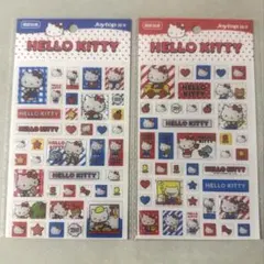 ハローキティ　ぷっくりシール　クリアシール　2点セット
