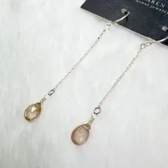 67．天然石ピアス ジルコン シルバー925