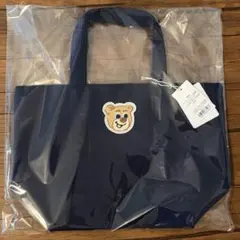 【新品未使用】フェイラー オールドテディ ワッペントートバッグ ネイビー L