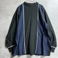 アンティカ antiqua 配色切り替えシャツブラウス F フリー 人気完売 