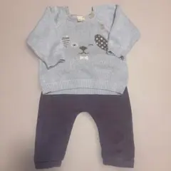 プティマイン　セーター　パンツ　セットアップ　80