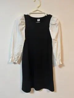 devirock パフスリーブ ワンピース 140cm