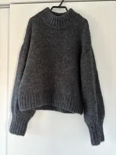 【新品未使用】ウールアルパカブレンド ミドルネックニット