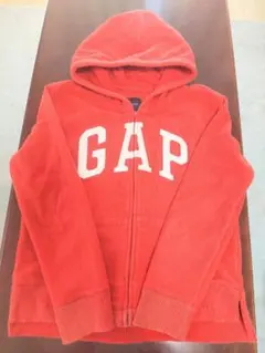 GAP Kids アメリカ購入 赤 フリースパーカー フロントジッパー