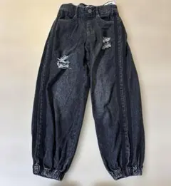 ANAP KIDS デニム　ダメージデニムパンツ　130 ブラックのサムネイル