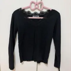 【まる様専用】 NICE CLAUP ブラック長袖トップス