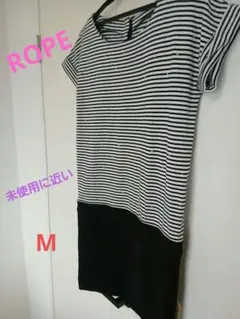 ROPE☆ストライプ柄 半袖ワンピースのサムネイル