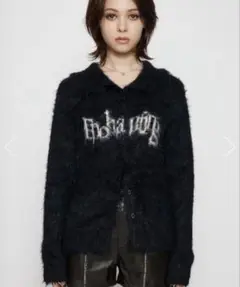 LAGUA GEM JACQUARD SHAGGY ニット