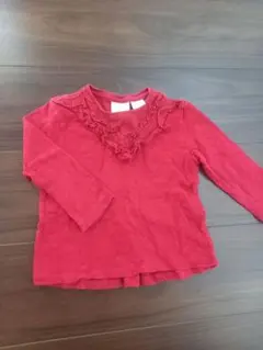 Zara BabyGirl 長袖カットソー レッド 80cm