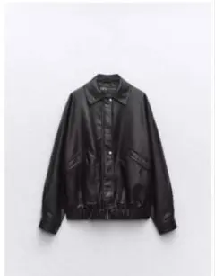 ZARAフェイクレザー ボンバージャケット