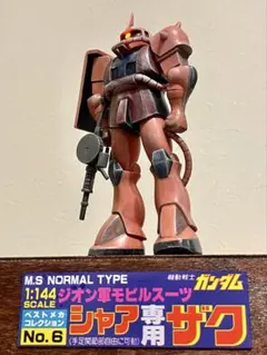 旧キット ベストメカコレクション No.6 シャア専用ザク 1/144