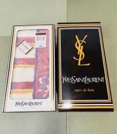 美品　イヴ・サンローラン　バスマット　文字ロゴ総柄　ブラウン　70×45cm 2025年最新】Yves Saint Laurent バスマットの人気アイテム