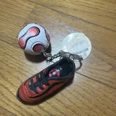 サッカーボール＆スパイク キーホルダーレトロ