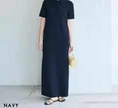 ベースメントオンライン 半袖ポロマキシワンピース