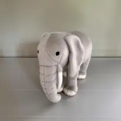 ラムリース】ゾウ ぬいぐるみ パイル生地 ベージュ 俣野温子