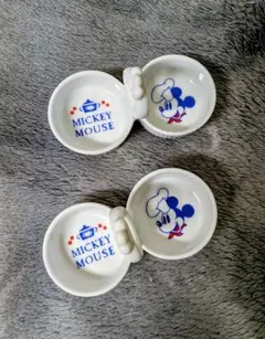 ミッキーマウス 陶器 2個セット