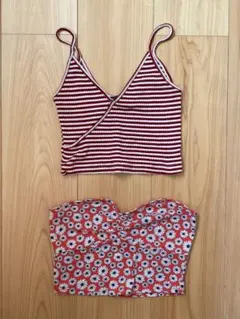TOPSHOP & FOREVER 21 タンクトップセット