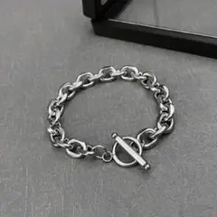 【新品】アンカーチェーン ブレスレット メンズ シルバー 高級感