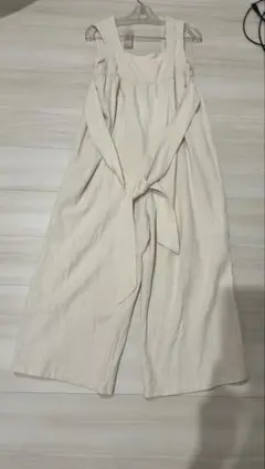 Kastane BACKリボンイージーサロペット アイボリー