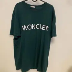 3664【美品】モンクレール 半袖Tシャツ クレイググリーン プリント 白 