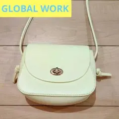 値下げ中 薄黄色 ショルダーバッグ GLOBAL WORK