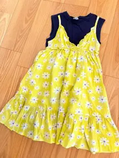 ノースリーブ 重ね着風ワンピース　130cm BREEZE
