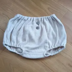 ベージュ クマ刺繍 パンツ