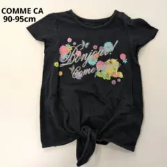コムサ 半袖Tシャツ 黒 花柄 フルーツ柄 女の子 [90-95サイズ相当]のサムネイル