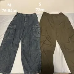 GUメンズ カーゴパンツ 2本セット