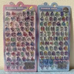 正規品　ボンボンドロップシール　ひらがな＆えいもじ　2シートセット