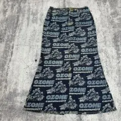 オゾンコミュニティ バイカー柄 マーメイドデニムスカート archiveグランジ