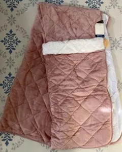 新品・未使用　足元ポケット付き敷きパッド　シングル　サイズ　ピンク