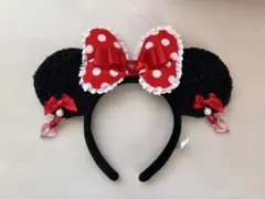 ミニーちゃん　イヤリングカチューシャ　赤