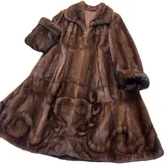 定価400万】 総丈127 マキシ丈 デミバフミンクロングコート ファー