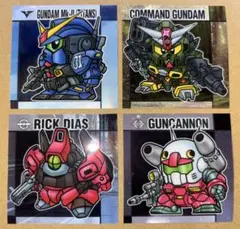 元祖SDガンダムスナック1弾シール 4枚セット